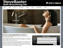 Tablet Screenshot of baxterbathresurfacing.co.uk